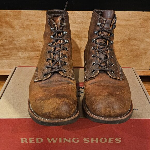 Red Wing Blacksmith Boots (Men's 10D) (Copper Rough and Tough) - Picture 5 of 9